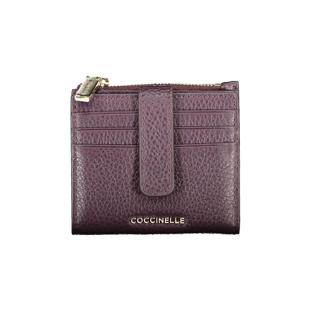 Purple Leather Women Wallet