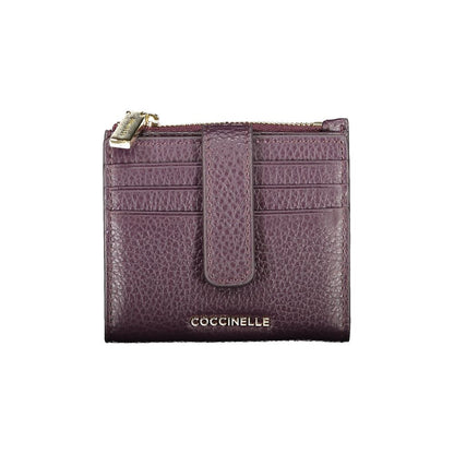 Purple Leather Women Wallet