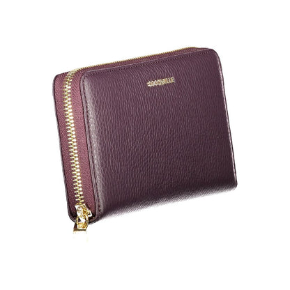 Purple Leather Women Wallet