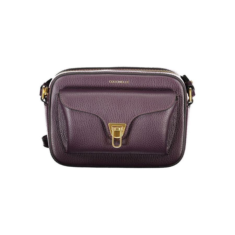 Purple Leather Women Handbag