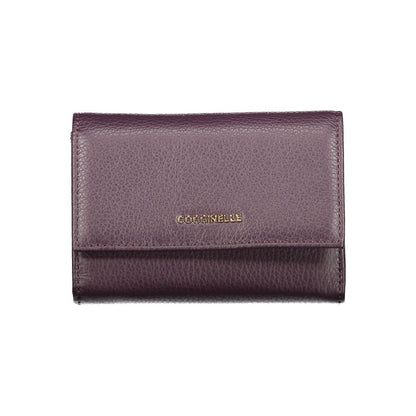 Purple Leather Women Wallet