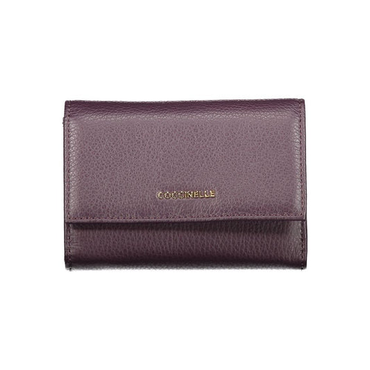 Purple Leather Women Wallet