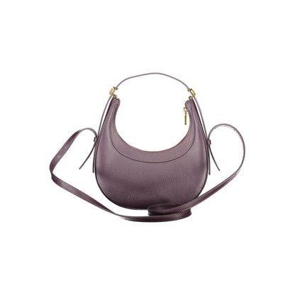 Purple Leather Women Handbag