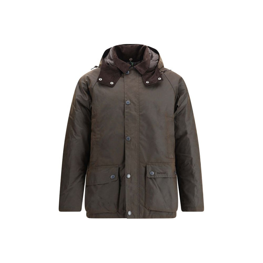 Brown Cotton Rain Coat