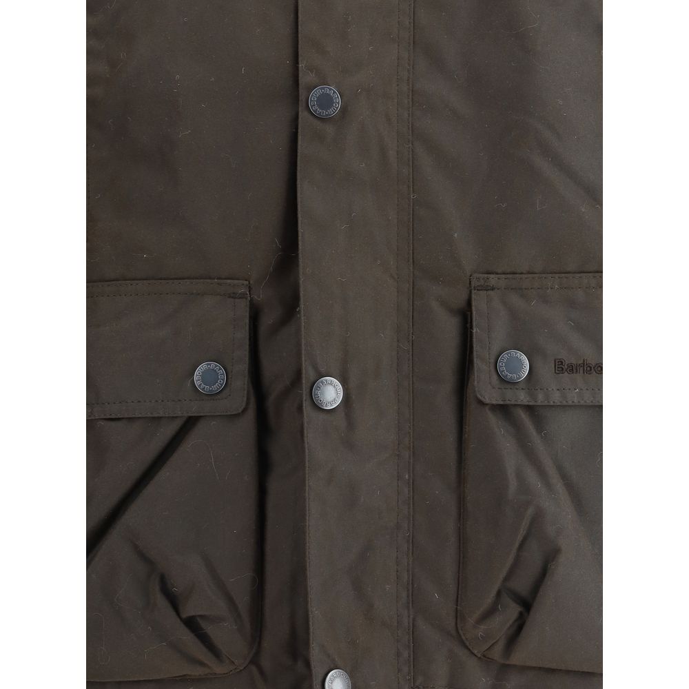 Brown Cotton Rain Coat