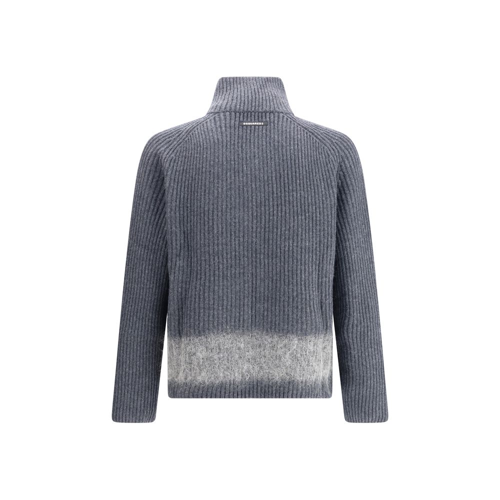 Gray Wool Cardigan