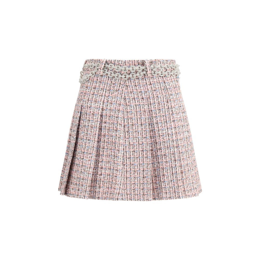 Multicolor Wool Mini Skirt