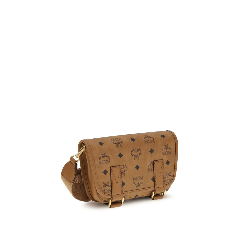 Brown Fabric Shoulder Bag