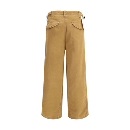 Brown Cotton Cargo Pants
