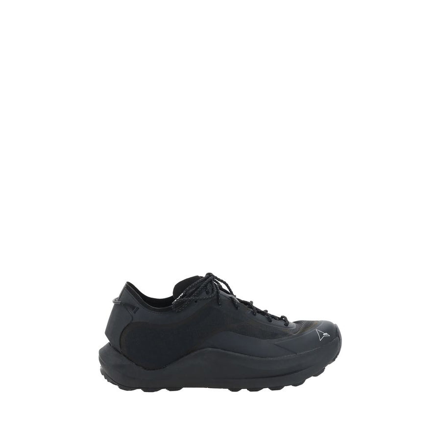 Black Rubber Athletic Sneakers