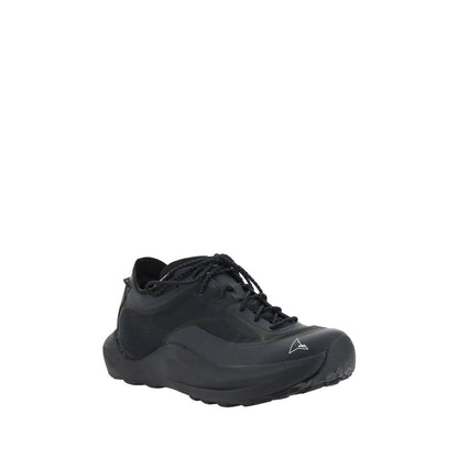 Black Rubber Athletic Sneakers