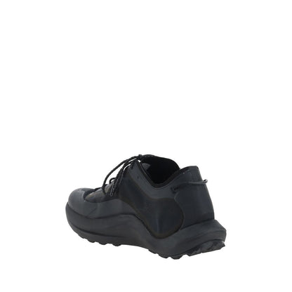 Black Rubber Athletic Sneakers
