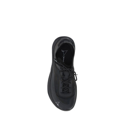 Black Rubber Athletic Sneakers
