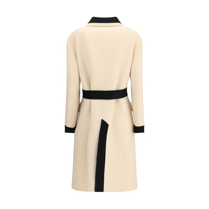 Cream Fleece Wool Coat