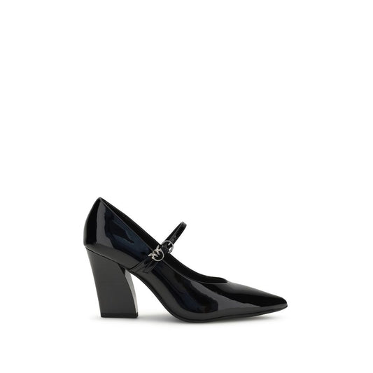 Black Calf Leather Bos Taurus High Heel Pumps