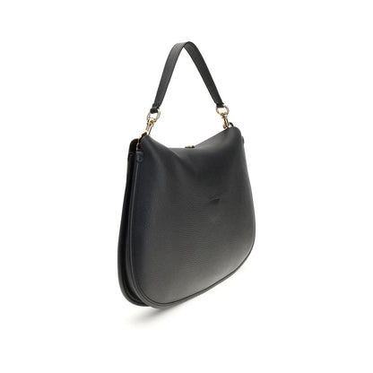 Black Calf Leather Bos Taurus Shoulder Bag