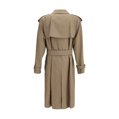 Beige Cotton Trench Coat