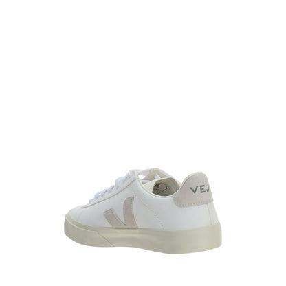 White Calf Leather Bos Taurus Low Top Sneakers