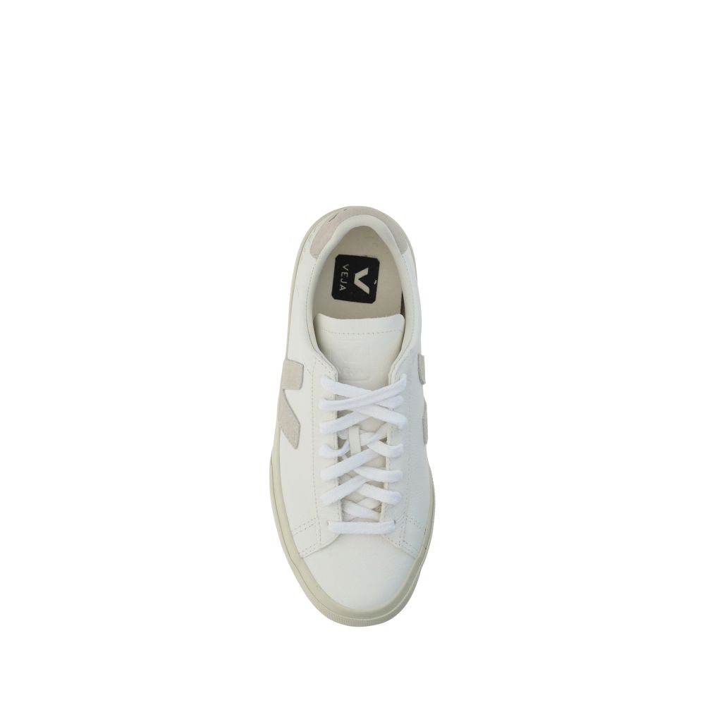 White Calf Leather Bos Taurus Low Top Sneakers