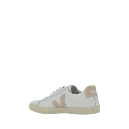 White Calf Leather Bos Taurus Sneakers
