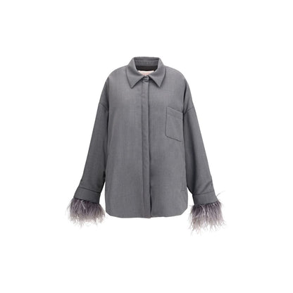 Gray Fleece Wool Clothing