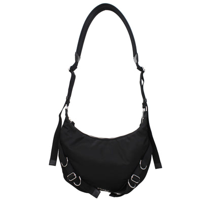 Black Nylon Crossbody Bag