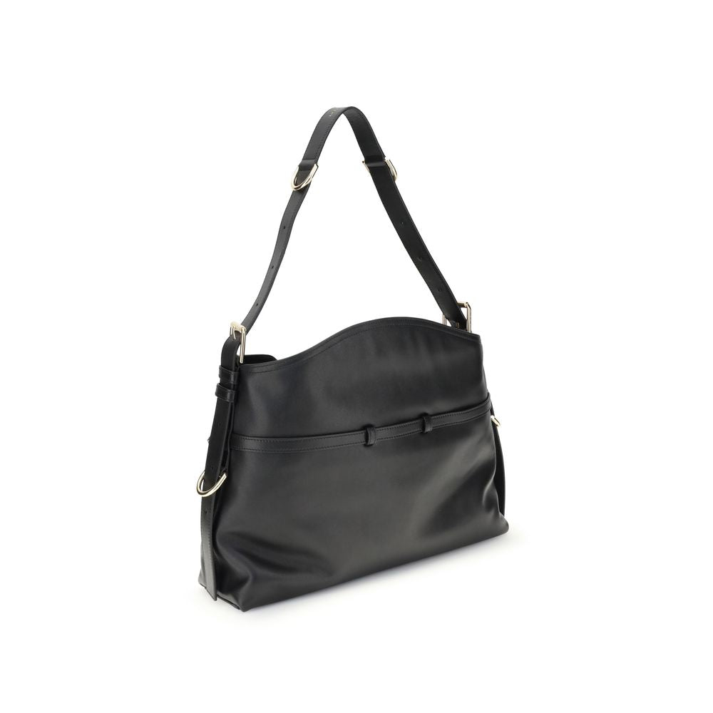 Black Calf Leather Bos Taurus Shoulder Bag