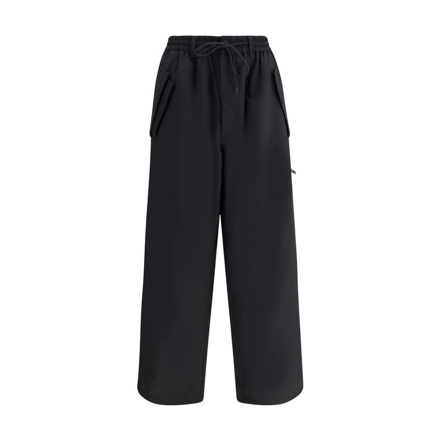 Black Wool Casual Pants