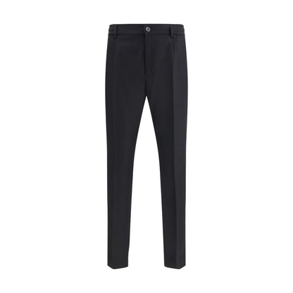 Black Fleece Wool Dress Pants