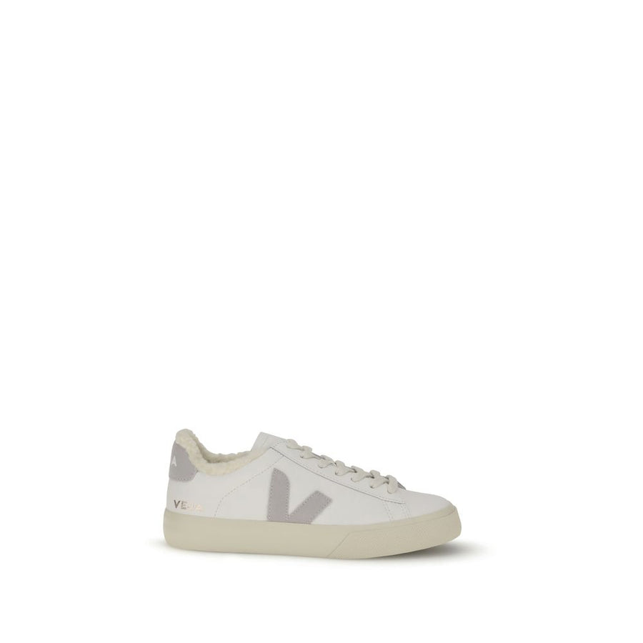White Calf Leather Bos Taurus Low Top Sneakers