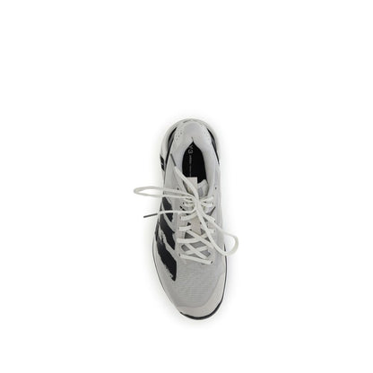 White Fabric Athletic Sneakers
