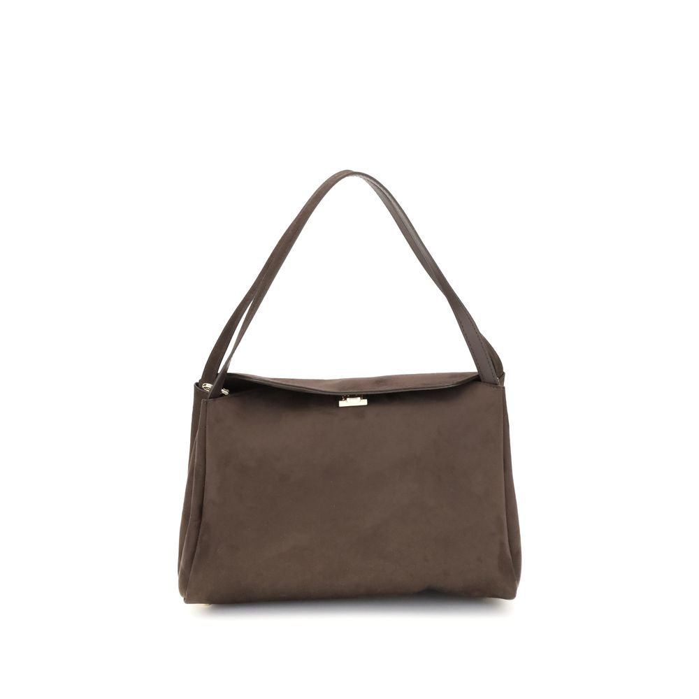 Brown Other Fibres Shoulder Bag