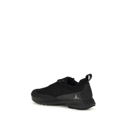 Black Polyamide Athletic Sneakers