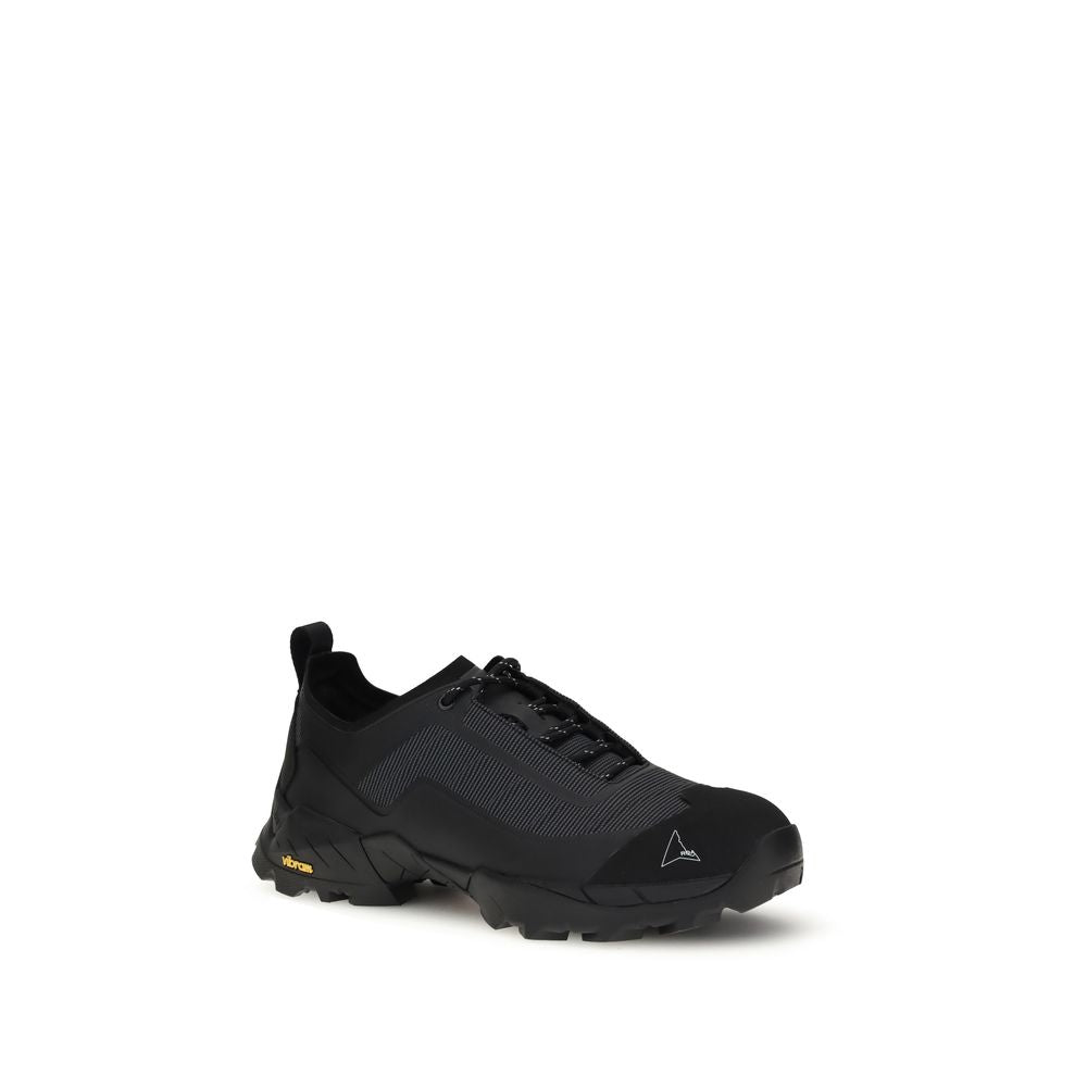 Black Polyamide Athletic Sneakers