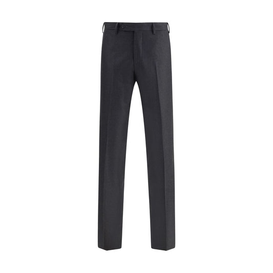 Gray Fleece Wool Dress Pants
