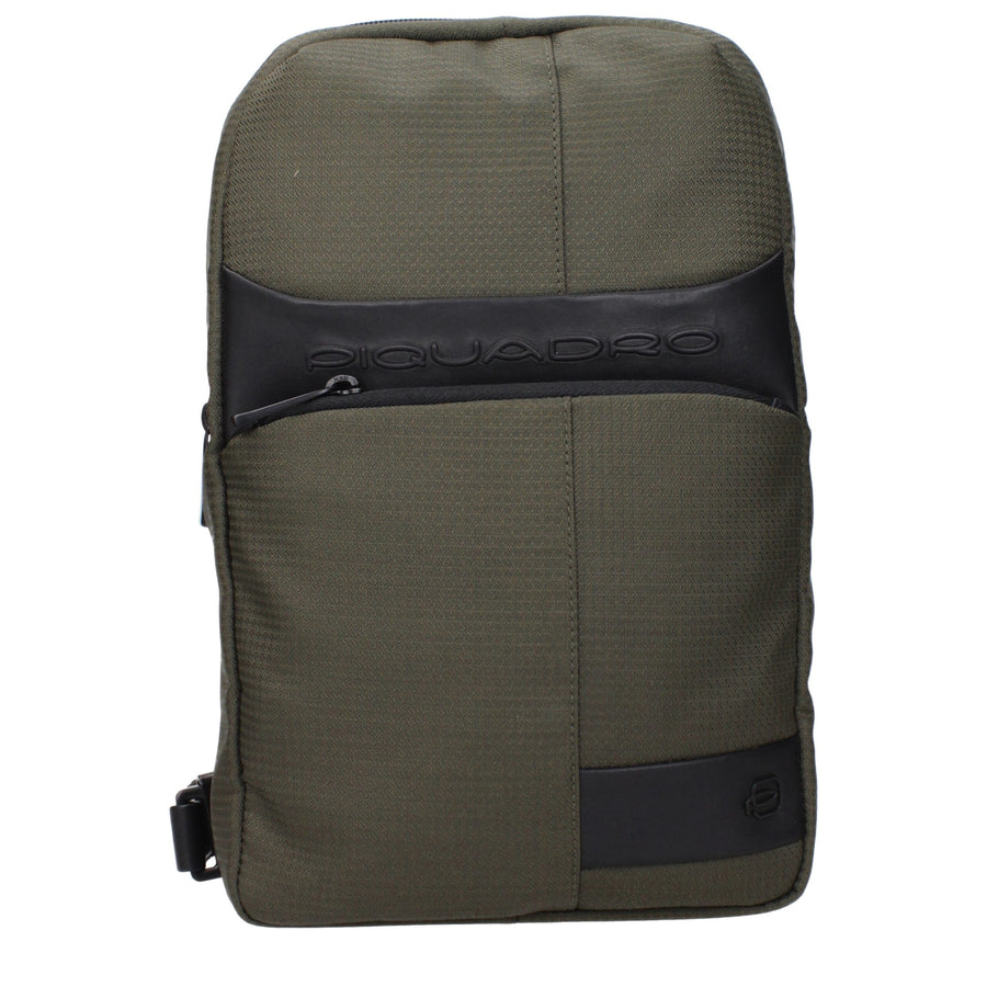 Green Fabric Crossbody Bag