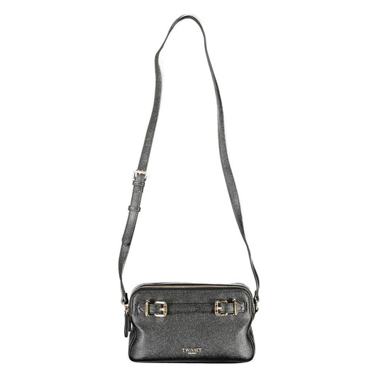 Black Polyethylene Women Handbag