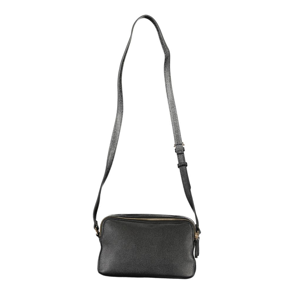 Black Polyethylene Women Handbag