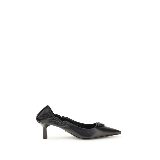 Black Calf Leather Bos Taurus High Heel Pumps
