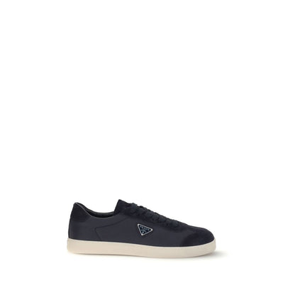 Blue Polyamide Low Top Sneakers