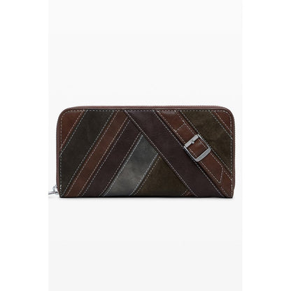 Brown Polyethylene Women Wallet