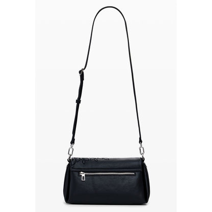 Black Polyethylene Women Handbag