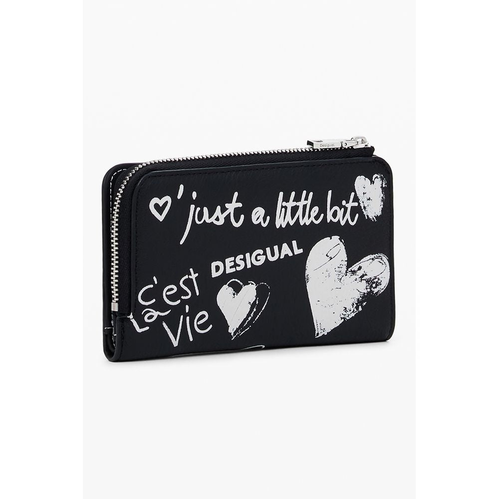 Black Polyethylene Women Wallet