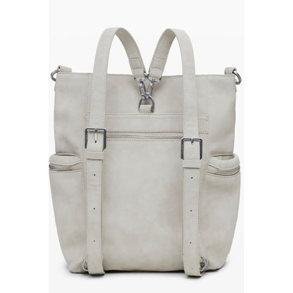 Beige Polyethylene Women Backpack