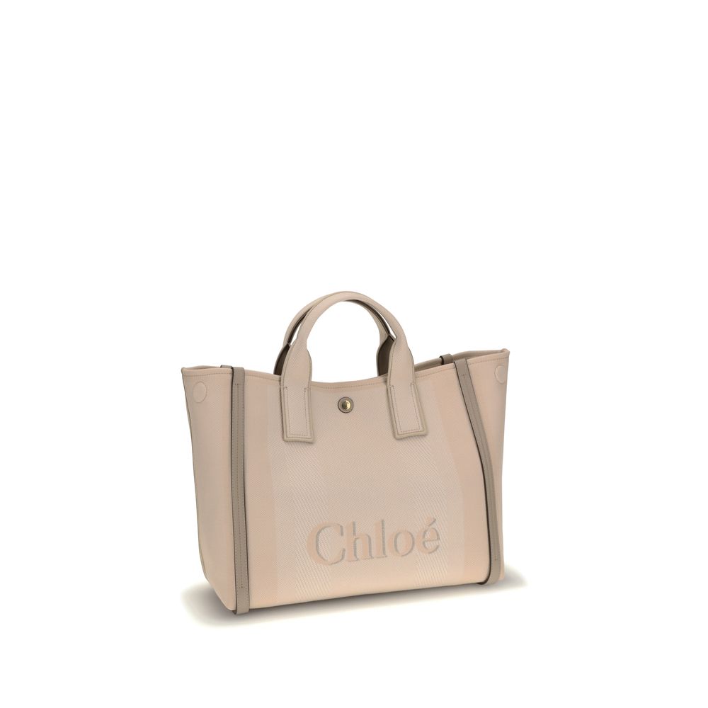 Beige Cotton Handbag