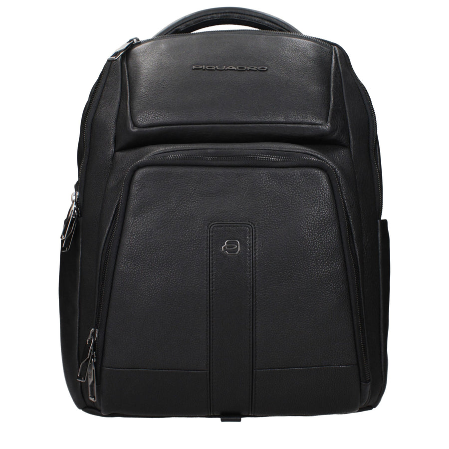 Black Leather Backpack
