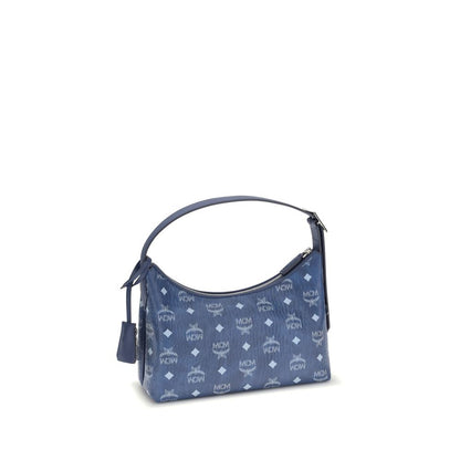 Blue Fabric Shoulder Bag