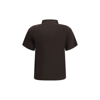 Brown Viscose Polo Shirt