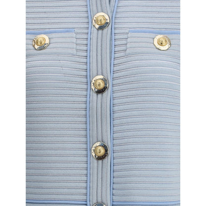 Light Blue Viscose Cardigan