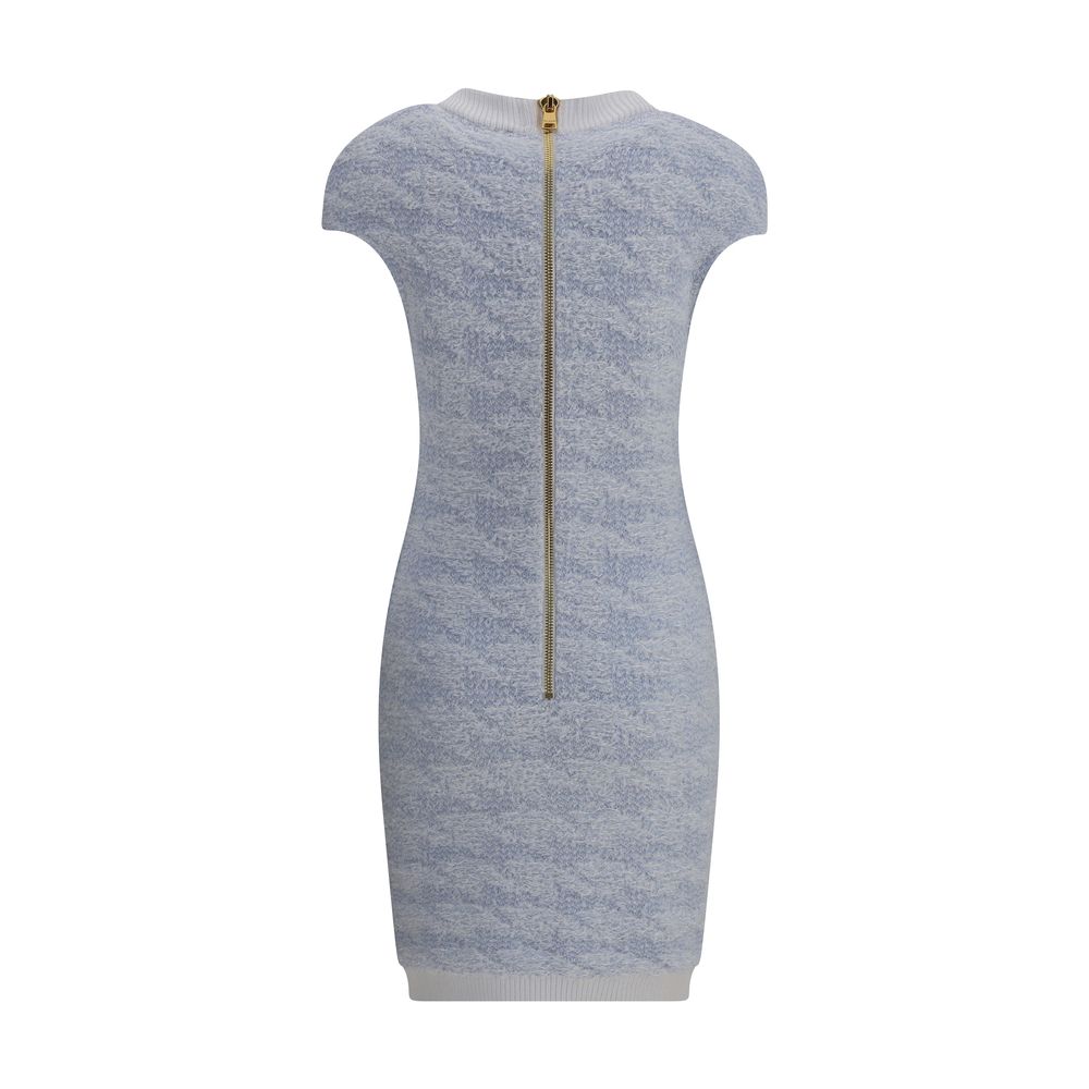 Light Blue Polyamide Casual Dress